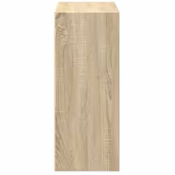 vidaXL 2-Tier Book Cabinet Sonoma Oak Engineered Wood Storage Highboard Shelf - Additional view 4