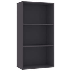 vidaXL Book Cabinet Bookcase Book Rack Unit Organiser Shelf Engineered Wood - grey