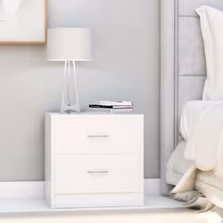 VidaXL 801035 nightstand/bedside table White