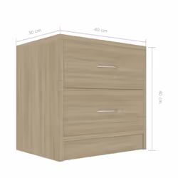 VidaXL 801041 nightstand/bedside table Oak - Additional view 6