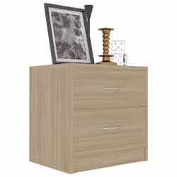 VidaXL 801042 nightstand/bedside table Oak - Additional view 4