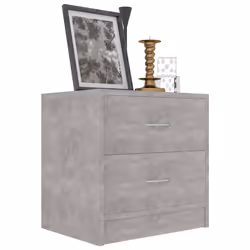 VidaXL 801043 nightstand/bedside table Concrete colour