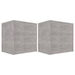 VidaXL 801044 nightstand/bedside table Concrete colour