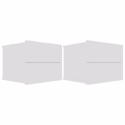 VidaXL 801054, White, Wood, 400 mm, 300 mm, 300 mm, 2 pc(s)