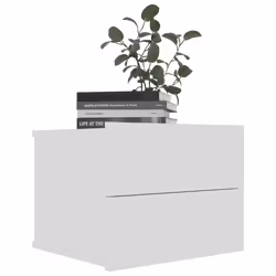 VidaXL 801054 nightstand/bedside table White - Additional view 4