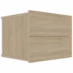 vidaXL 2x Bedside Cabinets Sonoma Oak Engineered Wood Nightstand Couch Table