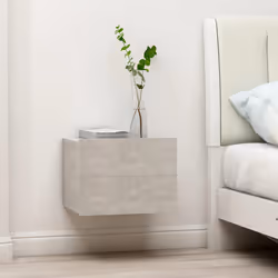 VidaXL 801061 nightstand/bedside table Concrete colour