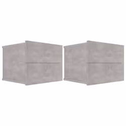 VidaXL 801062, Concrete colour, Wood, 400 mm, 300 mm, 300 mm, 2 pc(s)