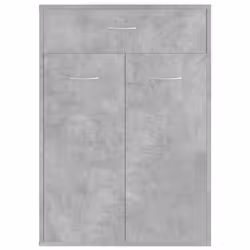 vidaXL Shoe Cabinet Concrete Grey Engineered Wood Footwear Storage Organiser - Additional view 6