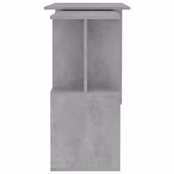 vidaXL Corner Desk Concrete Grey Engineered Wood Bedroom Office Workstation - Additional view 4