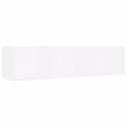 vidaXL CD Wall Shelf White Engineered Wood Bedroom Baby and Kids Room Cabinet