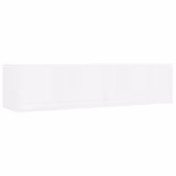 vidaXL CD Wall Shelf White Engineered Wood Bedroom Baby and Kids Room Cabinet