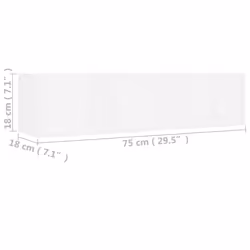vidaXL CD Wall Shelf White Engineered Wood Bedroom Baby and Kids Room Cabinet - Additional view 6