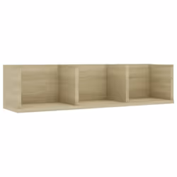 vidaXL CD Wall Shelf Sonoma Oak Engineered Wood Baby and Kids Room Cabinet - Additional view 2