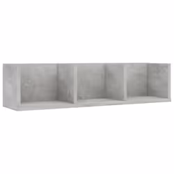 vidaXL CD Wall Shelf Concrete Grey Engineered Wood Baby and Kids Room Cabinet