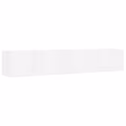 vidaXL CD Wall Shelf White Engineered Wood Bedroom Office Living Room Cabinet