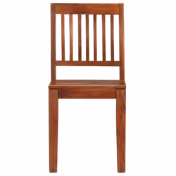 vidaXL 2x Solid Mango Wood Dining Chairs Kitchen Living Room Dinner Seating