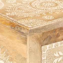 vidaXL Solid Mango Wood Bedside Cabinet with 2 Drawers 40x30x60cm Side Desk - Additional view 4