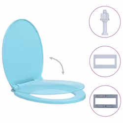 VidaXL 145824 toilet seat Hard toilet seat Polypropylene (PP) Light Green