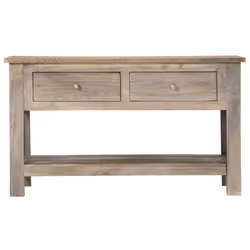vidaXL Solid Mango Wood Coffee Table 82cm Side End Couch Desks Living Room