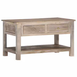 vidaXL Solid Mango Wood Coffee Table 82cm Side End Couch Desks Living Room - Additional view 9