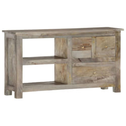 vidaXL Solid Mango Wood TV Cabinet 100x30x55cm Hifi Stereo Storage Stands