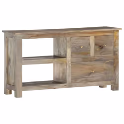 vidaXL Solid Mango Wood TV Cabinet 100x30x55cm Hifi Stereo Storage Stands - Additional view 10