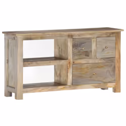 vidaXL Solid Mango Wood TV Cabinet 100x30x55cm Hifi Stereo Storage Stands - Additional view 8