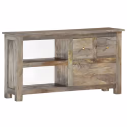 vidaXL Solid Mango Wood TV Cabinet 100x30x55cm Hifi Stereo Storage Stands - Additional view 9