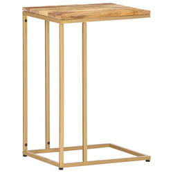vidaXL Solid Mango Wood Side Table 35cm Home Tea Coffee Accent End Stand Desk