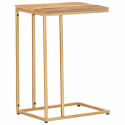 vidaXL Solid Mango Wood Side Table 35cm Home Tea Coffee Accent End Stand Desk - Additional view 7