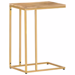 vidaXL Solid Mango Wood Side Table 35cm Home Tea Coffee Accent End Stand Desk - Additional view 8