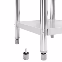 vidaXL Kitchen Work Table with Backsplash 80cm Stainless Steel Workbenches - Additional view 5