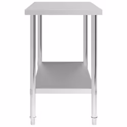 vidaXL Kitchen Work Table 100x85cm Stainless Steel Gastronomy Work Spaces
