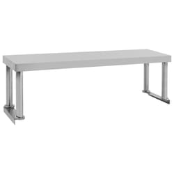 vidaXL Work Table Overshelf Stainless Steel Industrial Single Layer Shelf