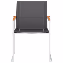 VidaXL 46497 outdoor chair Terrace Acacia wood, Stainless steel, Textile