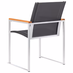 VidaXL 46497 outdoor chair Terrace Acacia wood, Stainless steel, Textile - Additional view 5