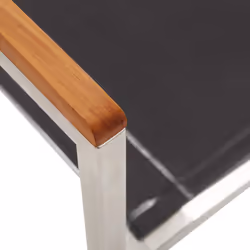 VidaXL 46497 outdoor chair Terrace Acacia wood, Stainless steel, Textile - Additional view 7