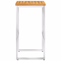 VidaXL 46507 outdoor chair Terrace Acacia wood, Stainless steel - Additional view 4