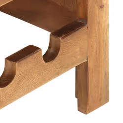 vidaXL Solid Acacia Wood Wine Cabinet 40x30x80cm Bottle Rack Holder Sideboard - Additional view 5
