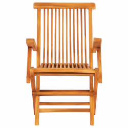 vidaXL 7 Piece Solid Teak Wood Folding Outdoor Dining Set Table and Chair - Additional view 7