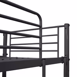 vidaXL Bunk Bed with Table Frame Black Metal 90x200cm Loft Beds Twin Sleeper - Additional view 5