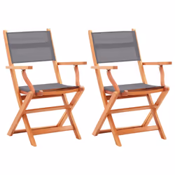 VidaXL 48690, Terrace, Padded seat, Eucalyptus, Grey, 110 kg, 540 mm