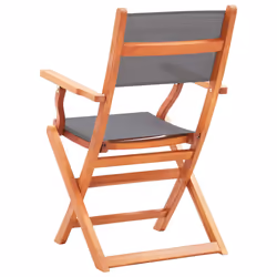 VidaXL 48690 outdoor chair Terrace Padded seat Eucalyptus Grey - Additional view 5