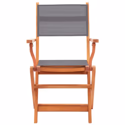 VidaXL 48691 outdoor chair Terrace Padded seat Eucalyptus Grey