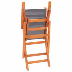 VidaXL 48691 outdoor chair Terrace Padded seat Eucalyptus Grey - Additional view 6