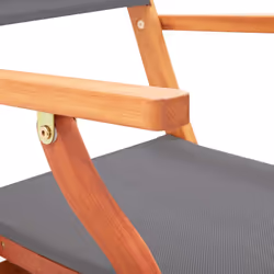 VidaXL 48691 outdoor chair Terrace Padded seat Eucalyptus Grey - Additional view 7