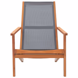 VidaXL 48695 outdoor chair Terrace Padded seat Eucalyptus Grey