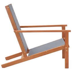 VidaXL 48695 outdoor chair Terrace Padded seat Eucalyptus Grey