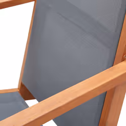 VidaXL 48695 outdoor chair Terrace Padded seat Eucalyptus Grey - Additional view 6